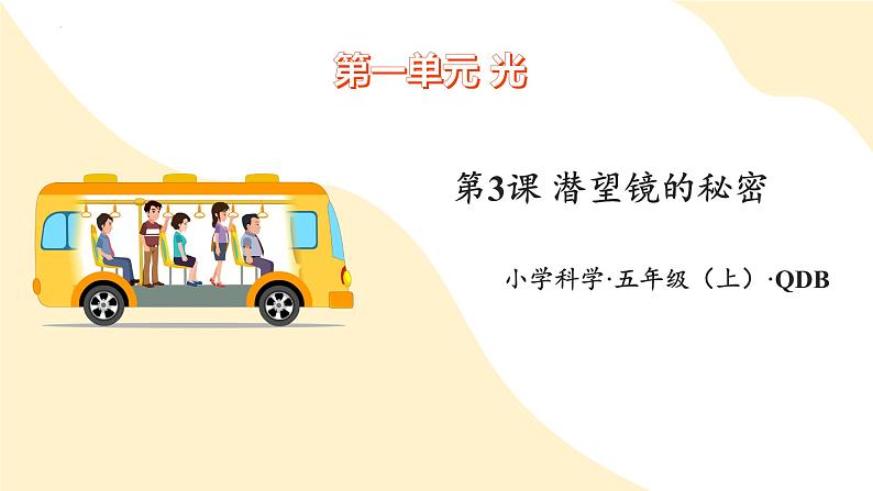 【核心素养】青岛版科学五年级上册 1.3 潜望镜的秘密(教学课件+同步教案)01