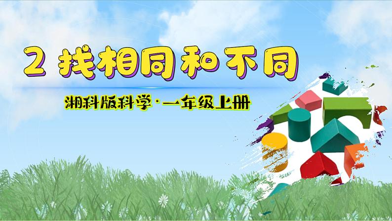 (2024)新版湘科版科学一年级上册(2)找相同和不同-PPT课件02