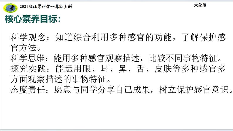 大象版(2024)小学科学第一单元感官兄弟1.3水果分享会课件 (2)第3页