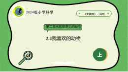 大象版（2024）小學(xué)科學(xué)第二單元觀察常見的動物2.3我喜歡的動物課件