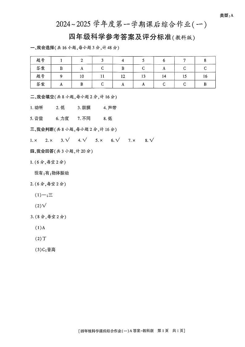 答案第1页