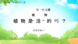 教科版一年级科学上册《植物植物是“活”的吗》教学课件