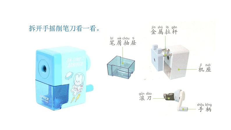 小学科学新青岛版六三制一年级上册第四单元第15课《研究削笔刀》教学课件(2024秋)第5页