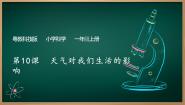 小学科学粤教粤科版（2024）一年级上册（2024）第10课 天气对我们生活的影响说课课件ppt