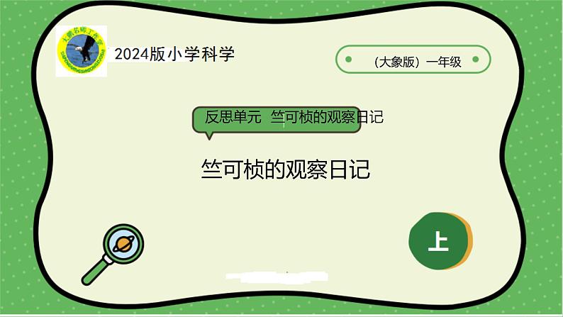 大象版(2024)小学科学反思单元竺可桢的观察日记课件第1页