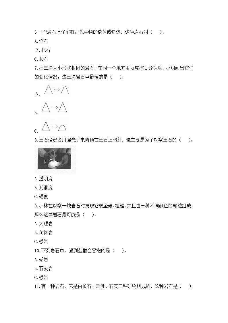 《岩石与土壤(B卷)》单元测试第3页