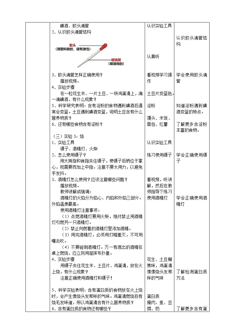 人教鄂教版科学【核心素养目标】1.2《食物的营养》教案第2页
