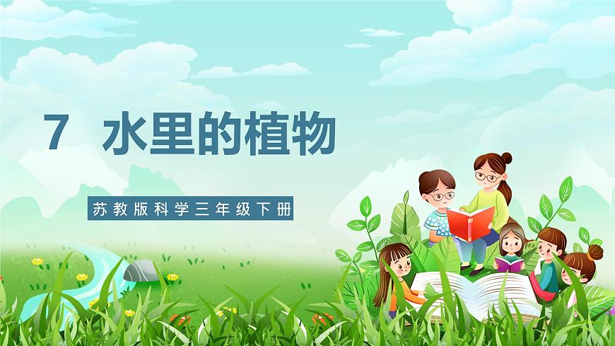 【核心素養(yǎng)】蘇教版（2017）科學(xué)三下 2.7《水里的植物》課件第1頁