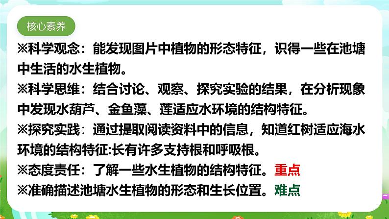 【核心素养】苏教版(2017)科学三下 2.7《水里的植物》课件第3页