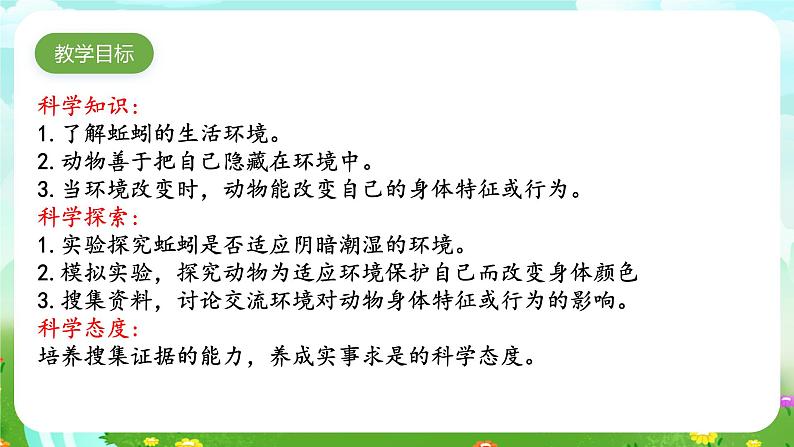 人教鄂教版(2017)科学六下 1.2《动物对环境的适应》课件第2页