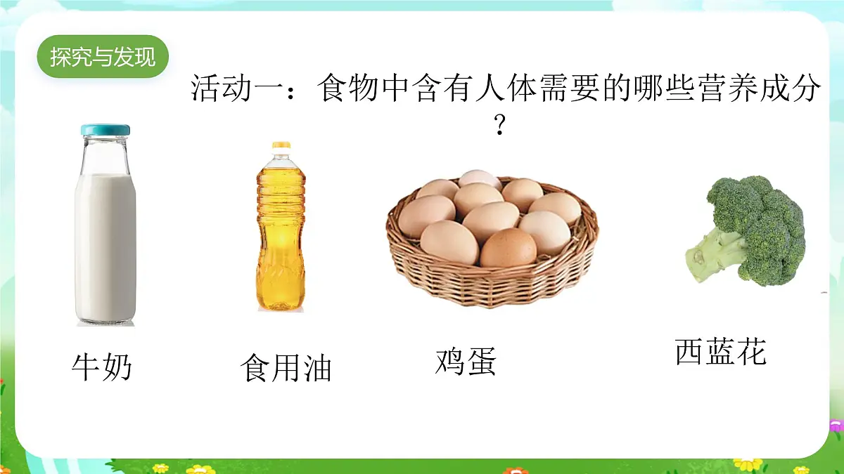青岛版六三制(2017)科学三年级下册 第18课《食物的营养》课件第4页
