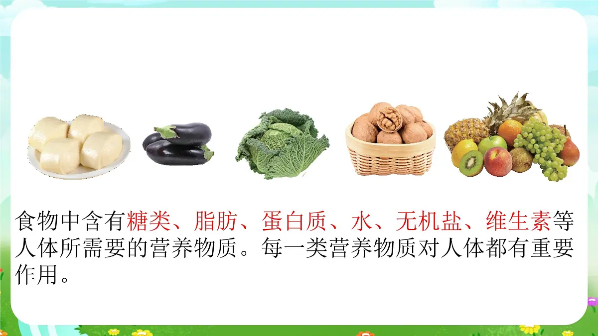 青岛版六三制(2017)科学三年级下册 第18课《食物的营养》课件第7页