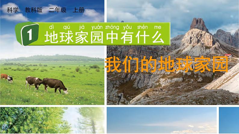 2024教科版科学二年级上册第一单元我们的地球家园1地球家园中有什么教学课件第1页