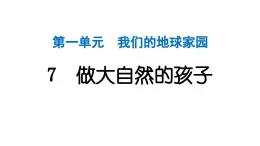 2024教科版科学二年级上册第一单元我们的地球家园7做大自然的孩子 作业课件