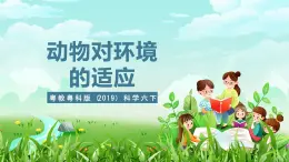 粤教粤科版（2019）科学六下 3.15《动物对环境的适应》课件+教案+练习+素材