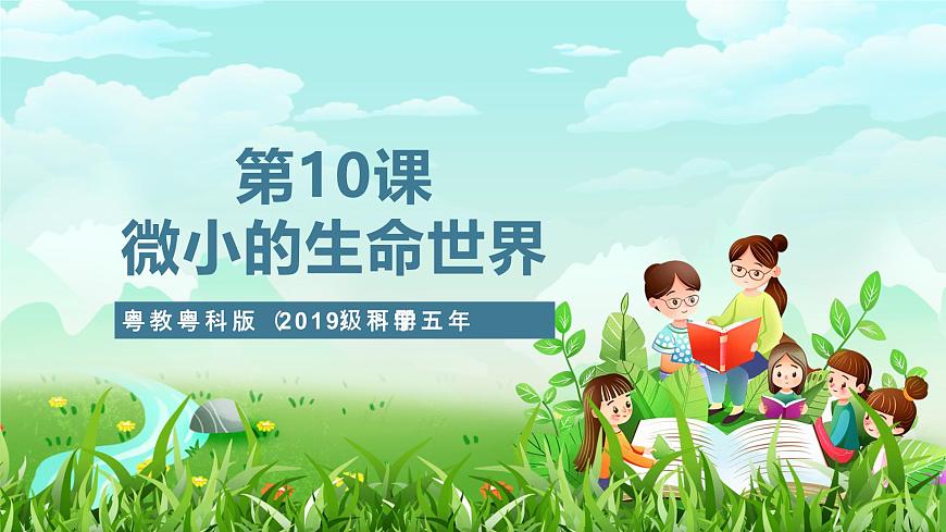 粵教粵科版（2019）科學(xué)五年級下冊 第10課《微小的生命世界》課件第1頁