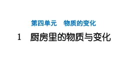 2024教科版科学六年级下册第四单元物质的变化1 厨房里的物质与变化 作业课件ppt