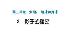 2024教科版科学三年级下册第三单元太阳、地球和月球3 影子的秘密 作业课件ppt