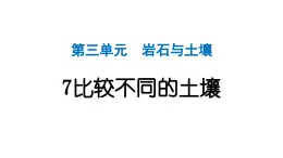 2024教科版科学四年级下册第三单元岩石与土壤7 比较不同的土壤 作业课件ppt