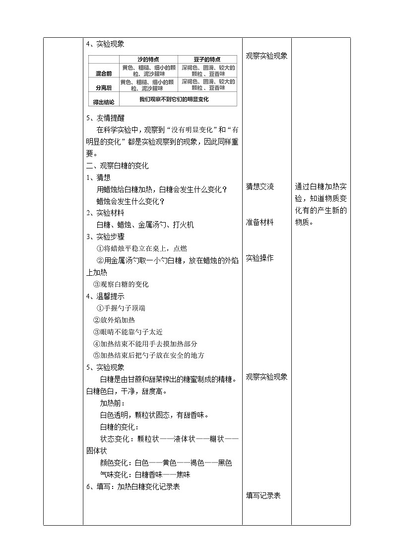 教科版科学六下2.2《物质发生了什么变化》教案第2页