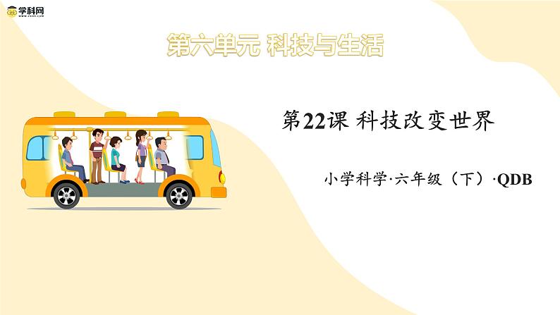 青岛版六三制(2017)科学六年级下册 第22课《科技改变世界》课件第1页