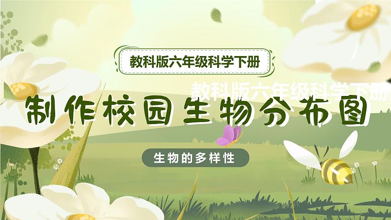 2.2 制作校园生物分布图(教学课件)(教科版)第1页