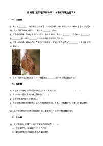 小學(xué)科學(xué)5.當(dāng)環(huán)境改變了精品一課一練