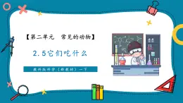 【新教材核心素养】教科版科学一年级下册2.5 它们吃什么（教学课件+同步教学设计）