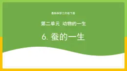 教科版科学三下 2.6 《蚕的一生》课件+教学设计（教学反思）+素材