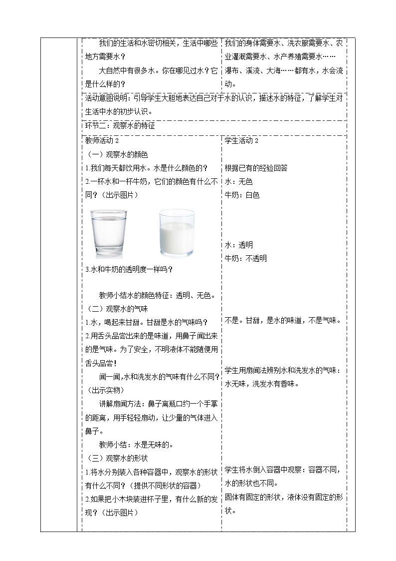 【大单元教学】1.5《观察一瓶水》课时教案第2页