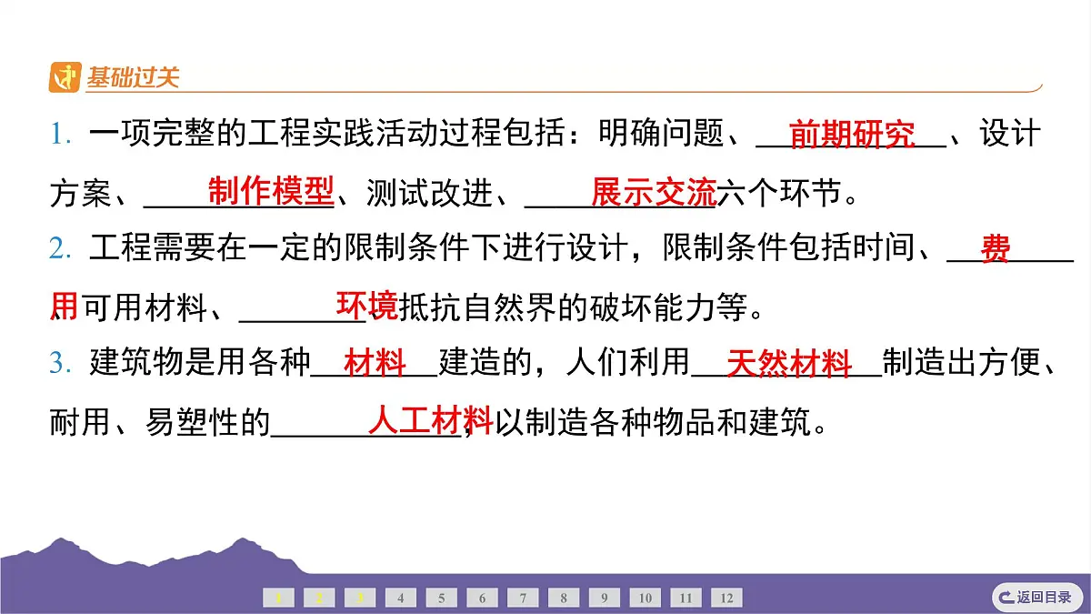教科版(2017)科学六年级下册 1.2 认识工程(习题课件)第3页