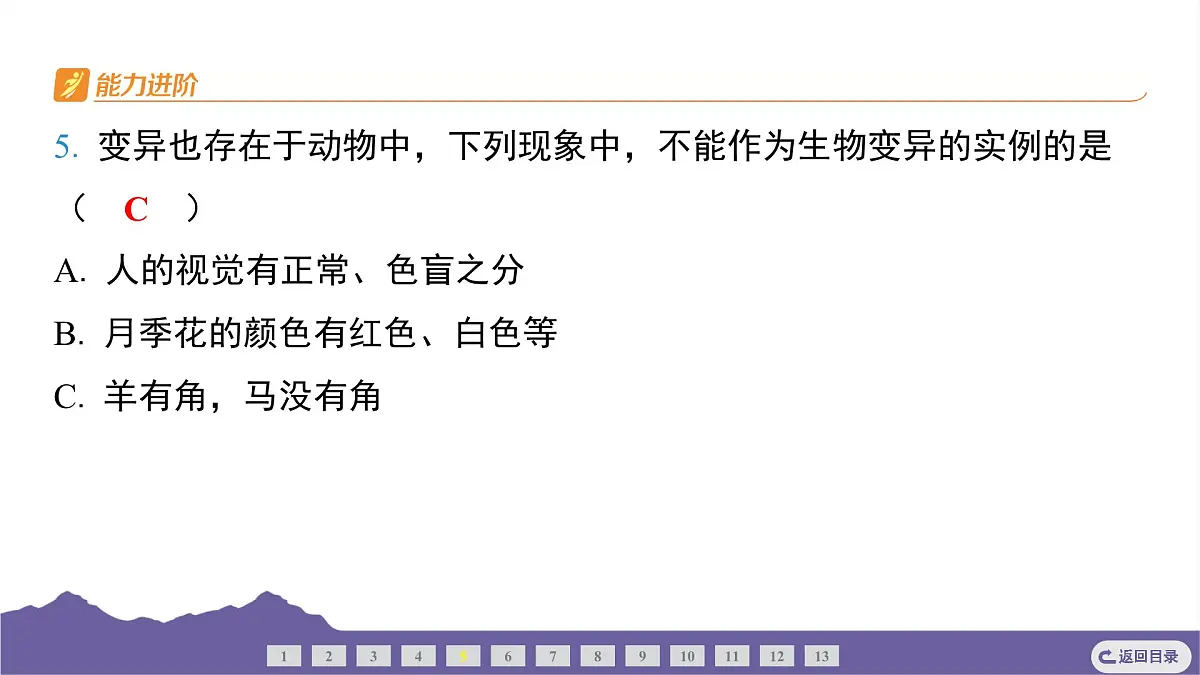 教科版(2017)科学六年级下册 2.5 相貌各异的我们(习题课件)第5页