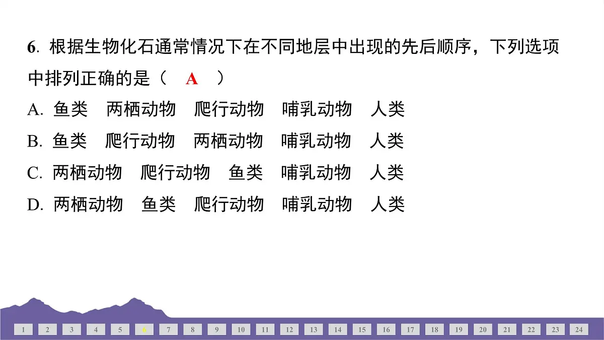 教科版(2017)科学六年级下册 期中测试(三)(习题课件)第6页