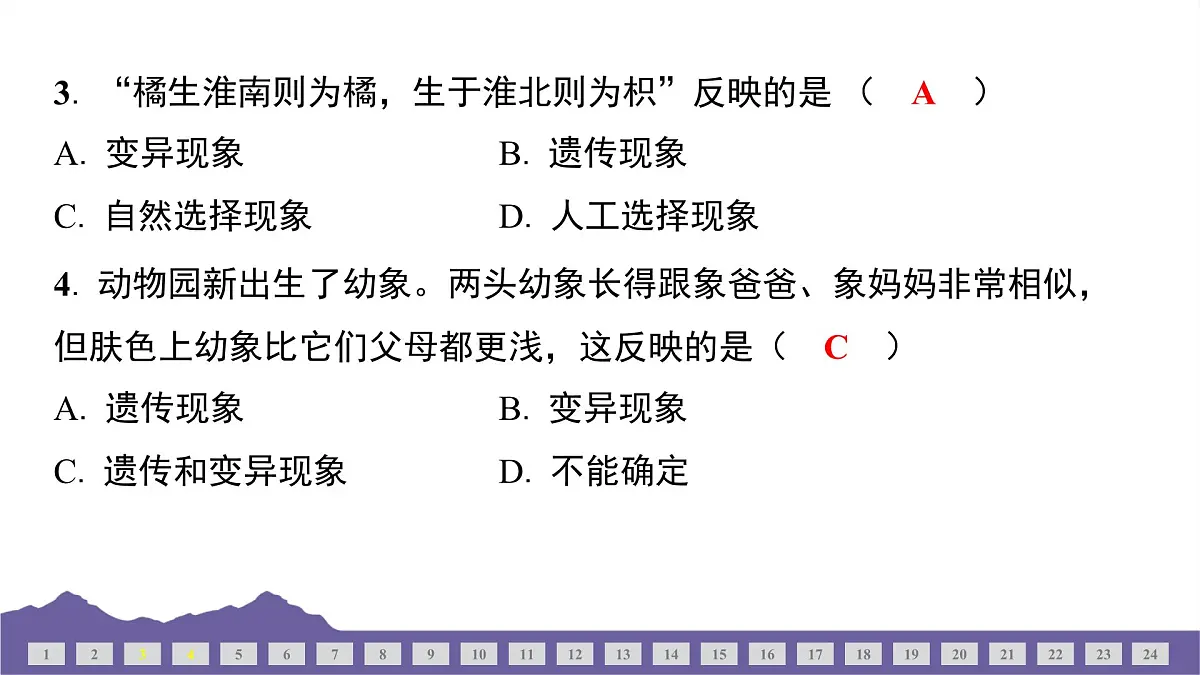 教科版(2017)科学六年级下册 期末测试(三)(习题课件)第4页