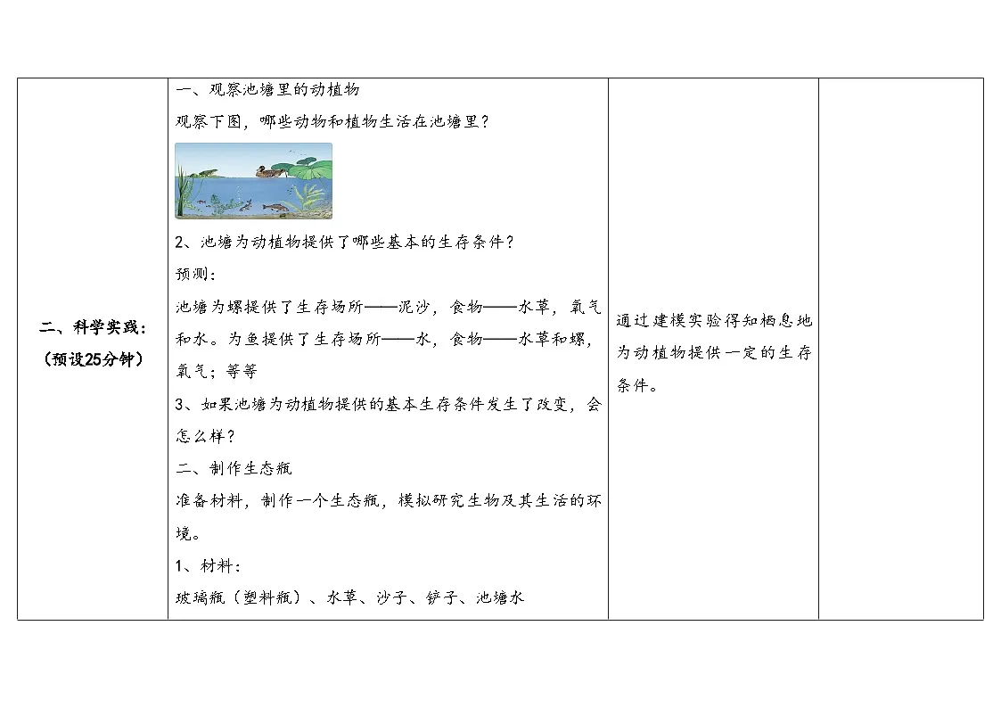 2025年人教鄂教版六年级科学下册1.生物的栖息地(教案)第3页