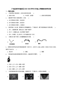 广东省深圳市福田区2024-2025学年六年级上学期期末科学试卷