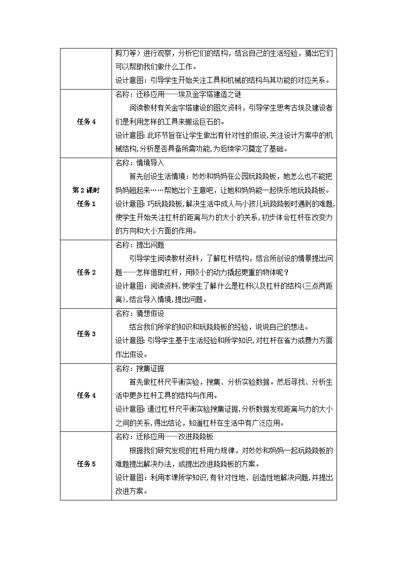 【大单元整体教学】第五单元《小小机械师》单元整体设计第3页