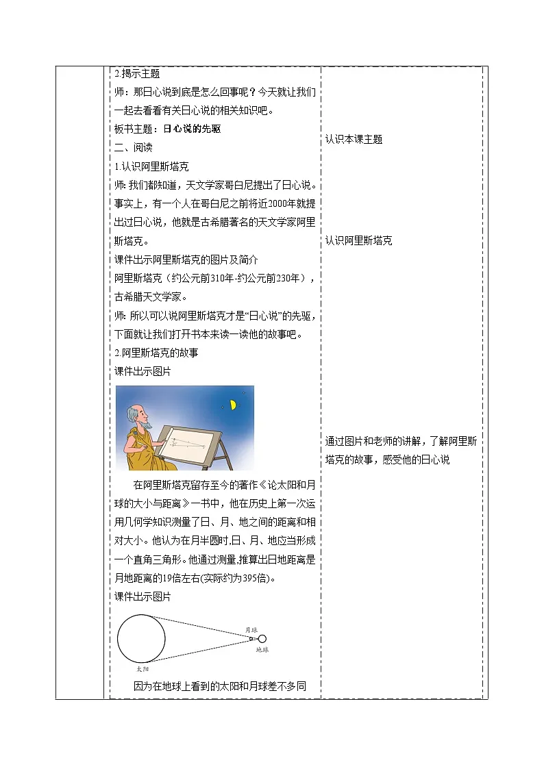 【大单元整体教学】反思单元《日心说的先驱》课时教案第2页