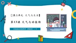 【核心素養(yǎng)公開(kāi)課】青島版(五四制)科學(xué)一年級(jí)下冊(cè)3.13《天氣與動(dòng)植物》課時(shí)課件+同步教學(xué)設(shè)計(jì)+素材