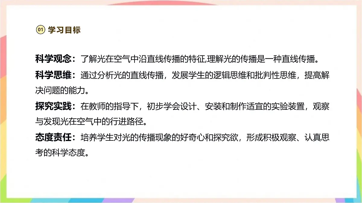 1.2 光的传播路线 课件-五年级科学下册(大象版2024)第3页