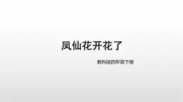 第5課《鳳仙花開花了》課件 教科版科學四年級下冊