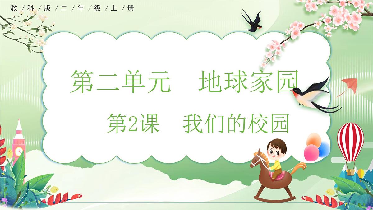 【核心素养】教科版小学科学 二年级上册 2.2 我们的校园 课件第1页