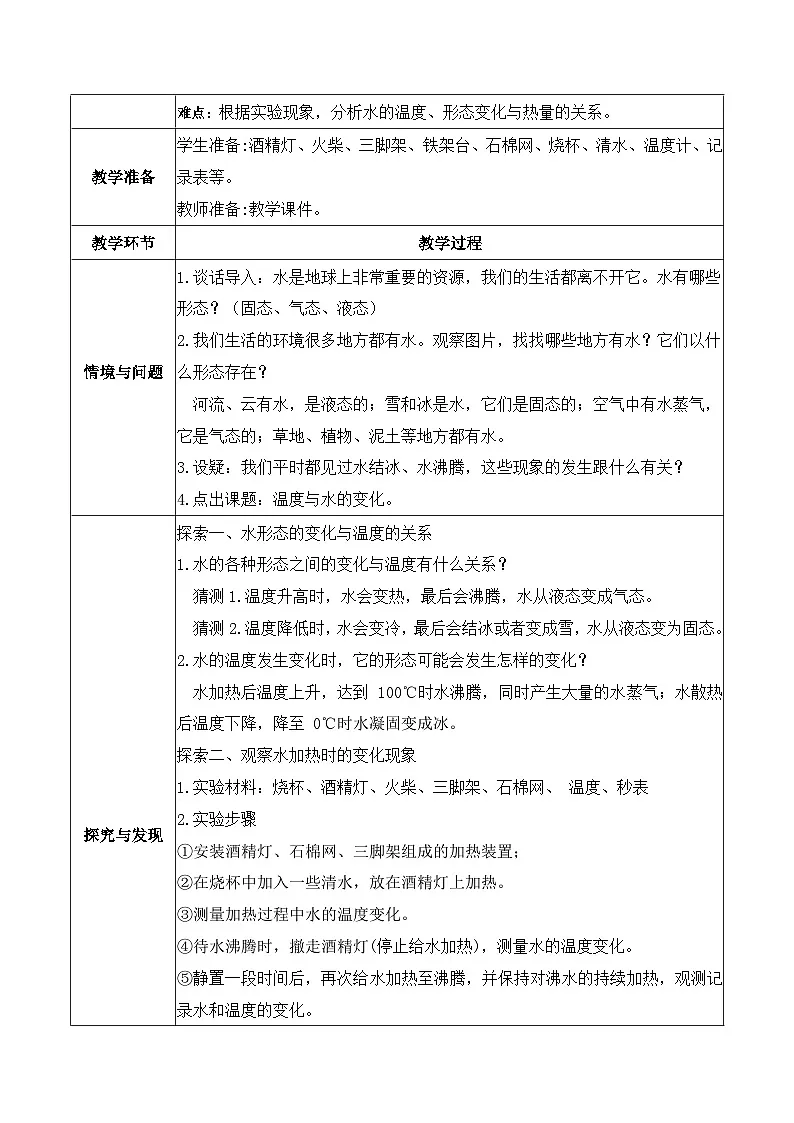 4.1 温度与水的变化(教学设计)第2页