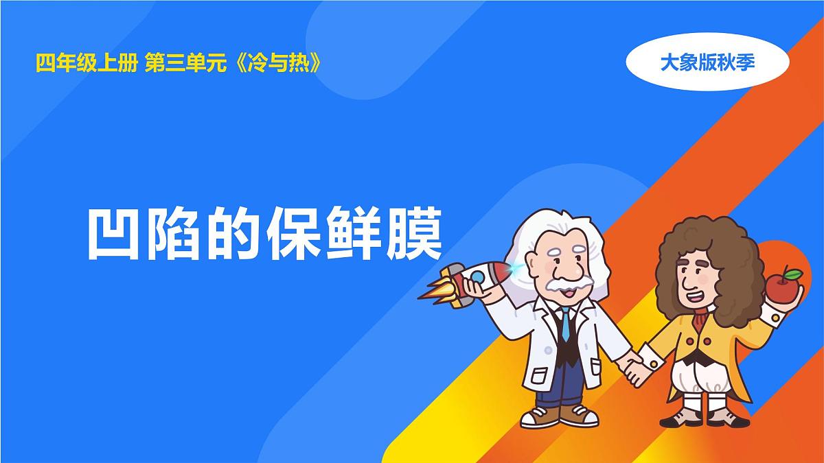 2025年秋大象版四年级科学上册 3.2凹陷的保鲜膜(课件)第1页