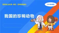 小学科学人教鄂教版（2024）四年级上册我国的珍稀动物备课课件ppt