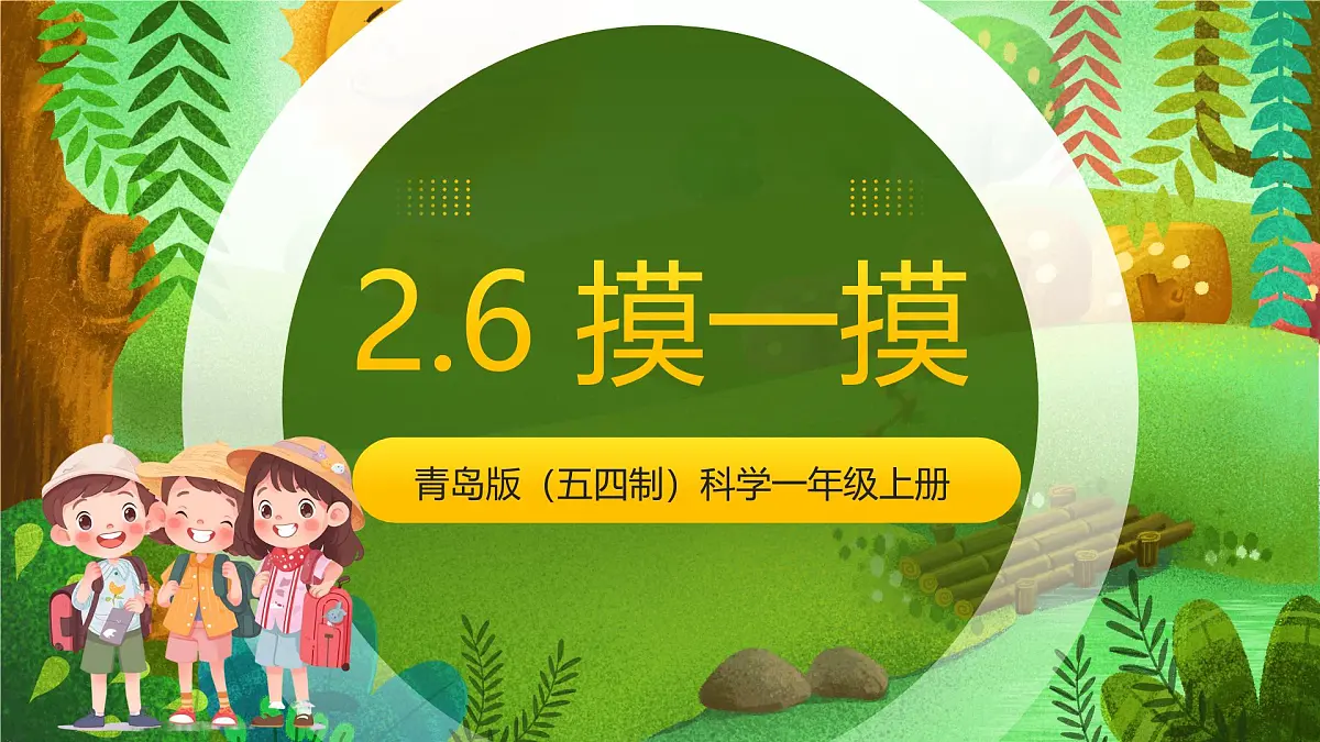 青岛版(五四制2024)科学一上2.6 摸一摸 课件第1页