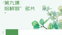 青島版（2024年）小學(xué)科學(xué)一年級上冊9.給樹做“名片” 教學(xué)課件