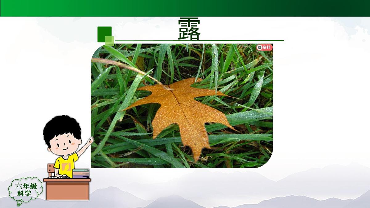 1102(人教版)六年级【科学上册】露和霜-2课件第2页