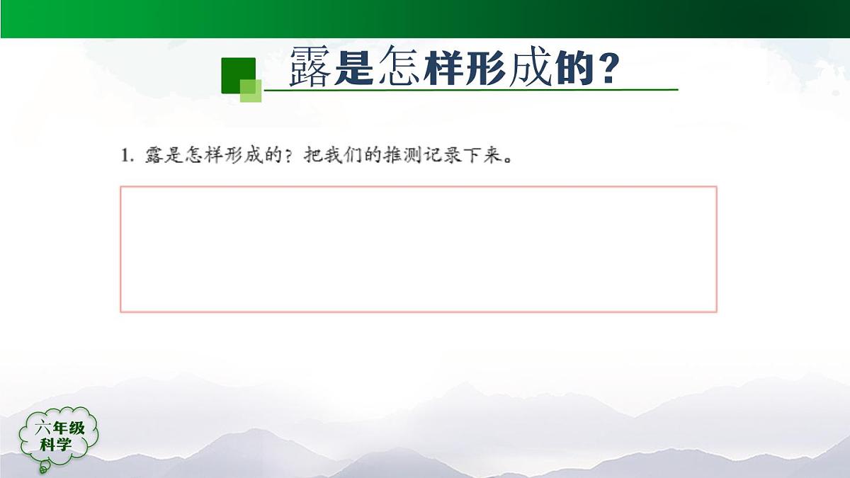 1102(人教版)六年级【科学上册】露和霜-2课件第4页