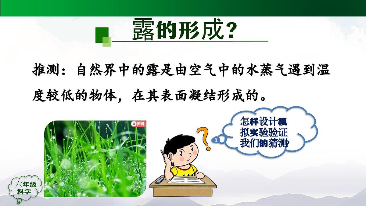 1102(人教版)六年级【科学上册】露和霜-2课件第7页